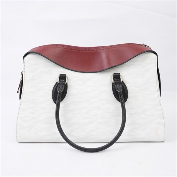 Túi LV Handle trắng viền nâu (FL1118) sz35 (BQ) KG+