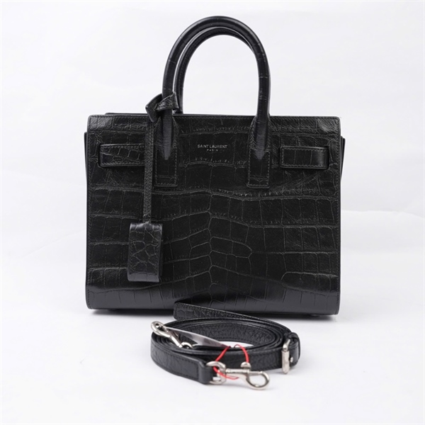 Túi YSL Handle đen kèm ổ khóa sz22 (BQ) KG+