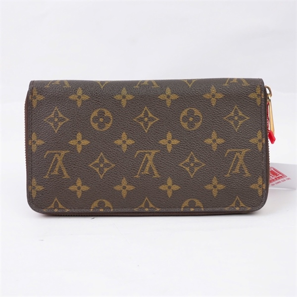 Ví LV hoa nâu có khóa zip (LT) KG+