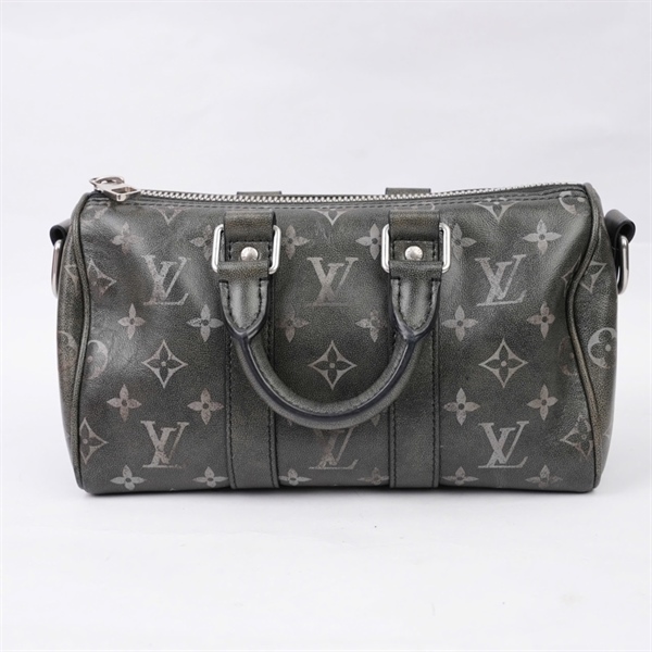 Túi LV Keepall xám hoa trắng sz25 (BQ) KG+