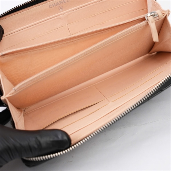 Ví Chanel đen hoa trà (24132644) (BQ) KG+