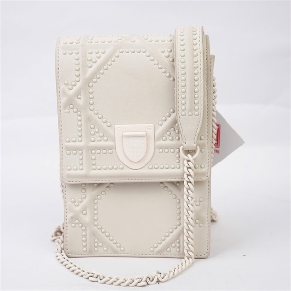 Túi Dior đeo chéo trắng (08-BO-0129) sz10 (BQ) KG+