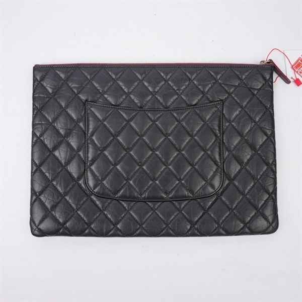 Túi Chanel Clutch đen (25354037) sz33 (BQ) KG+