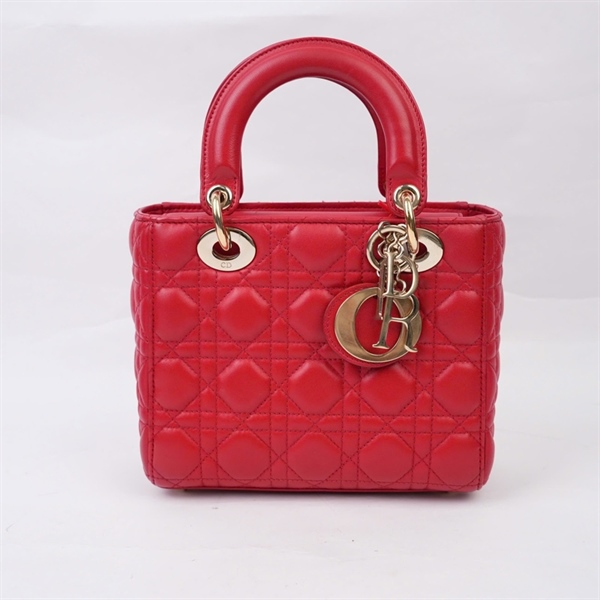 Túi Dior Lady đỏ (29-MA-0197) szS (BQ) KG+