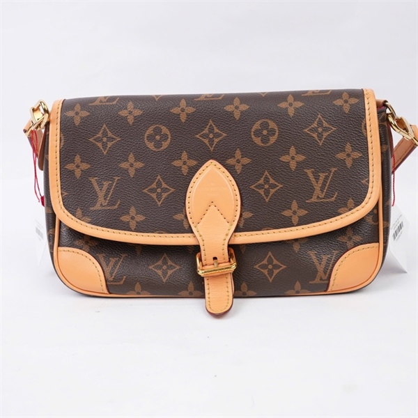 Túi LV Diane hoa nâu 2 strap sz24 (BQ) KG+