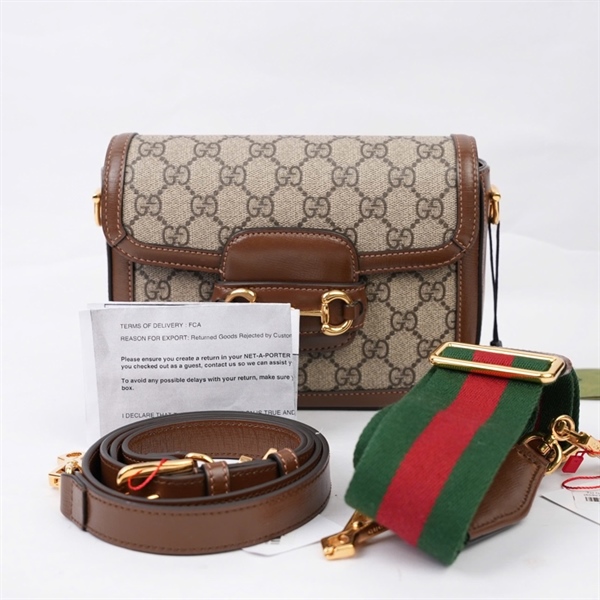 Túi GG 1955 xám 2 strap (658574-493075) sz19 (BQ) KG+