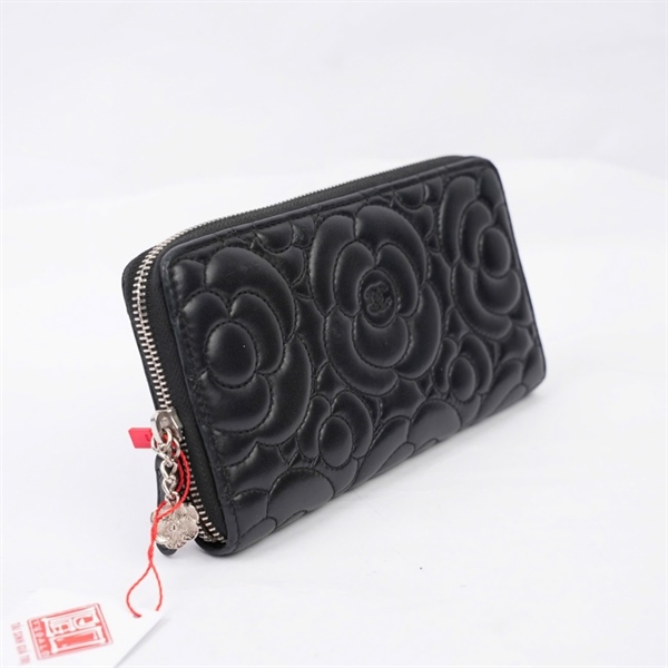 Ví Chanel đen hoa trà (24132644) (BQ) KG+