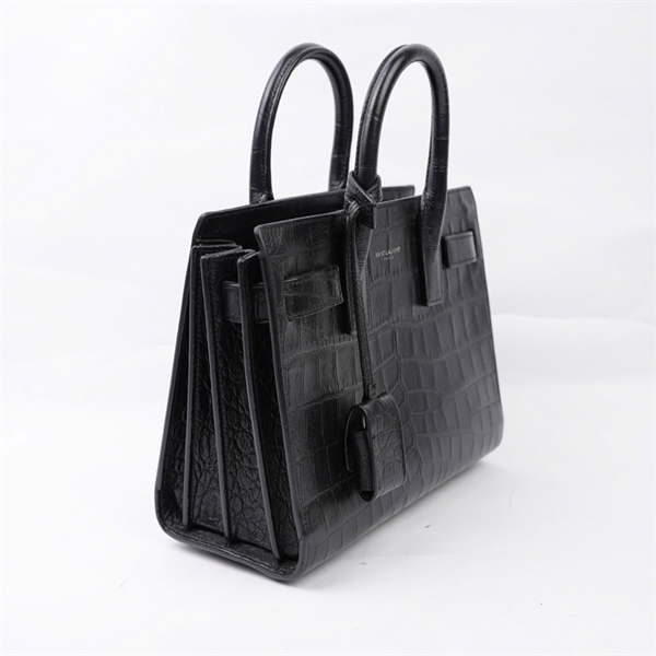 Túi YSL Handle đen kèm ổ khóa sz22 (BQ) KG+