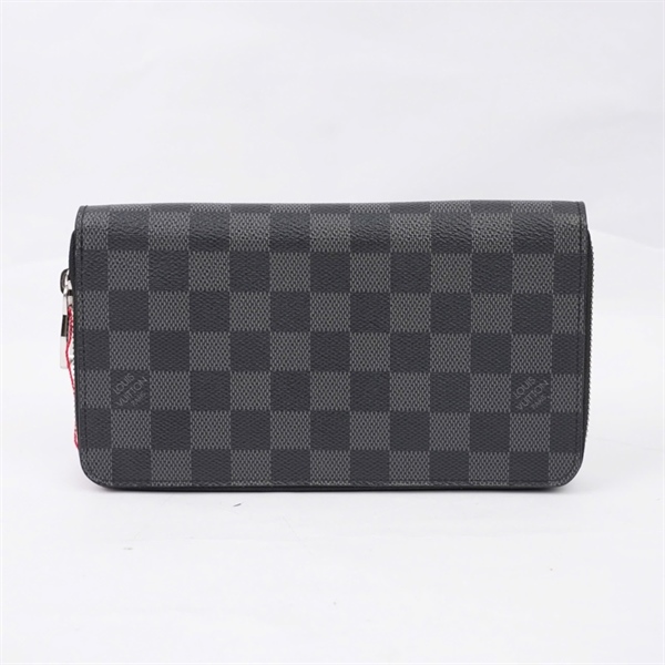 Ví LV zip ô vuông đen (CA1107) (LT) KG+