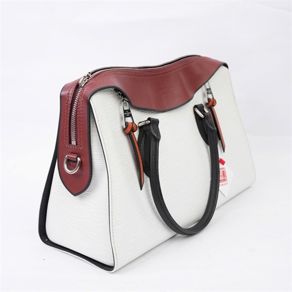 Túi LV Handle trắng viền nâu (FL1118) sz35 (BQ) KG+