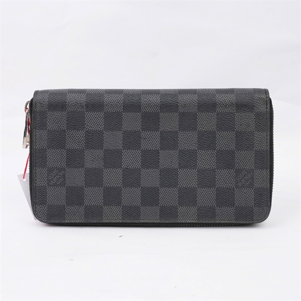 Ví LV ô vuông đen có khóa zip (LT) KG+