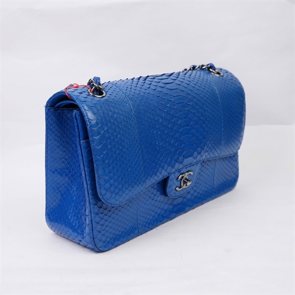 Túi Chanel Classic Jumpo xanh da trăn (22509658) sz30 (BQ) KG+