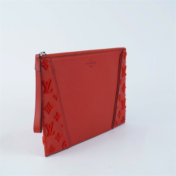 Túi LV Clutch đỏ (SP1134) sz27 +