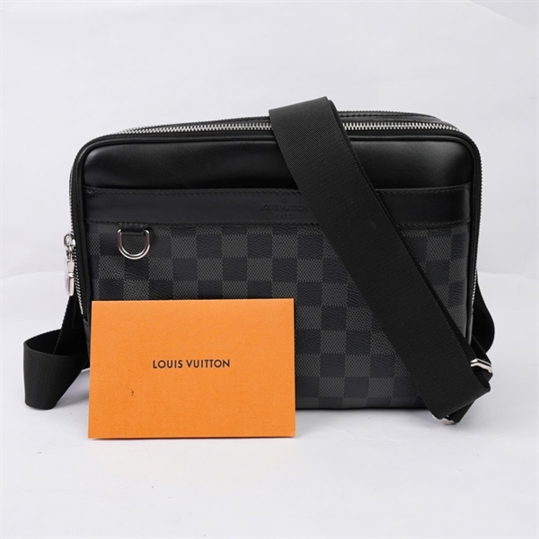 Túi LV đeo chéo ô vuông đen sz26 (BQ) KG+