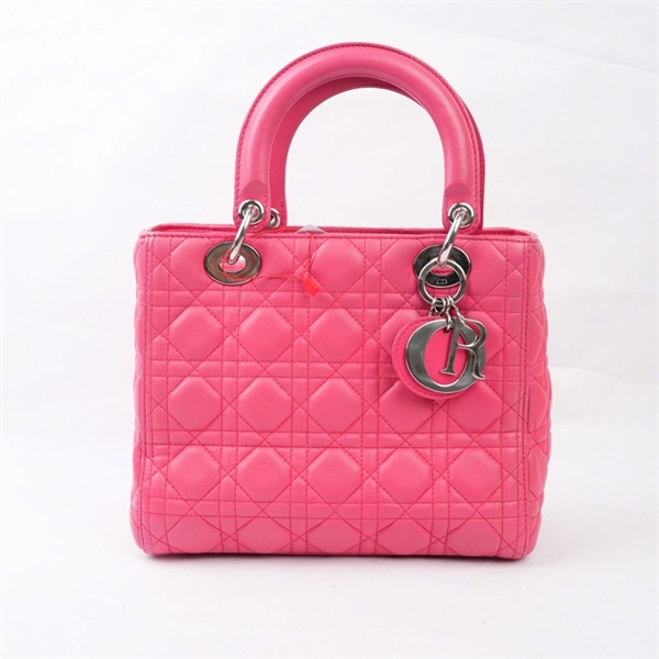 Túi Dior Lady hồng (15-BO-0154) szM (BQ) KG+