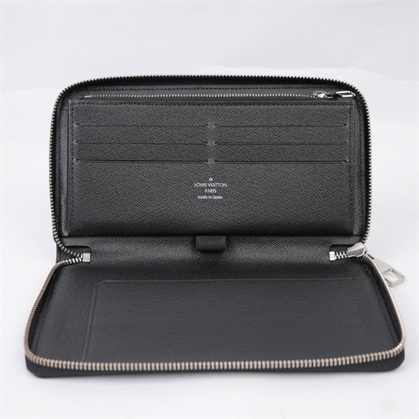 Ví LV zip ô vuông đen (CA1107) (LT) KG+