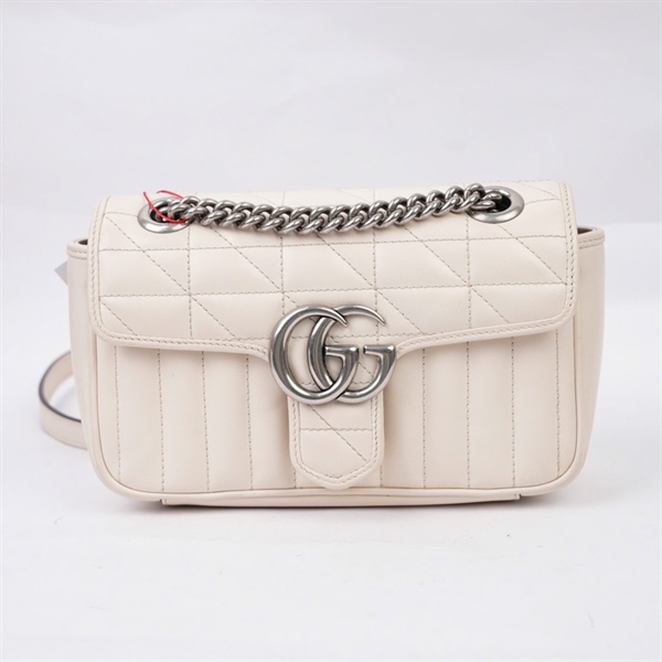 Túi GG Marmont trắng (D036966654) sz21 (BQ) KG+