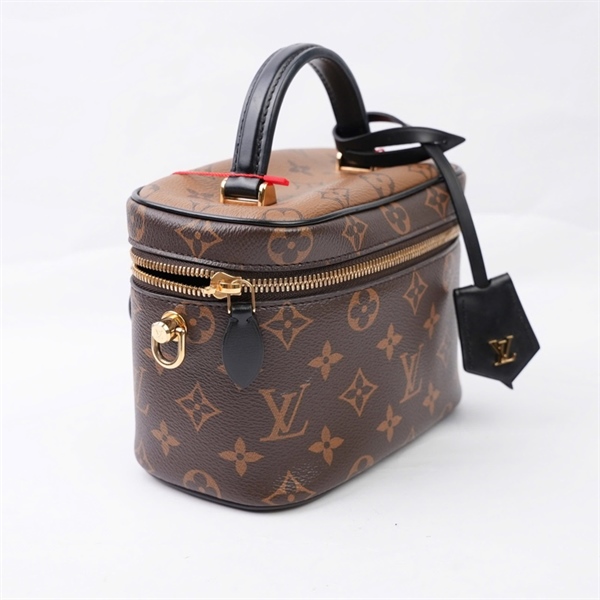 Túi LV Vanity hoa nâu kèm ổ+ 2 chìa sz18 (BQ) KG+