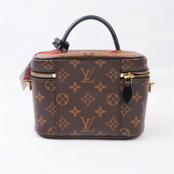 Túi LV Vanity hoa nâu kèm ổ+ 2 chìa sz18 (BQ) KG+