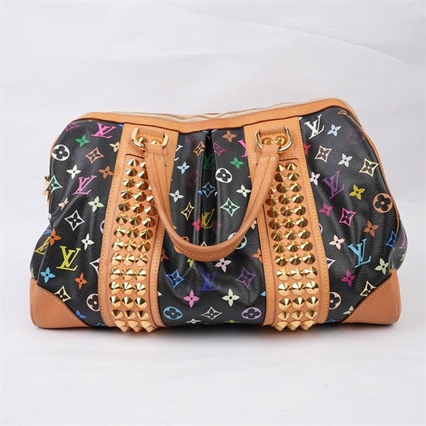 Túi LV Handle đen họa tiết Multicolor sz40 (BQ) KG+