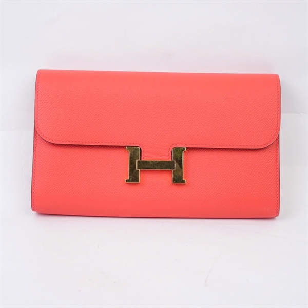 Ví Hermes cam stamp X (BQ) KG+