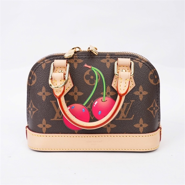 Túi LV Alma hoa nâu họa tiết cherry sz17 (BQ) KG+