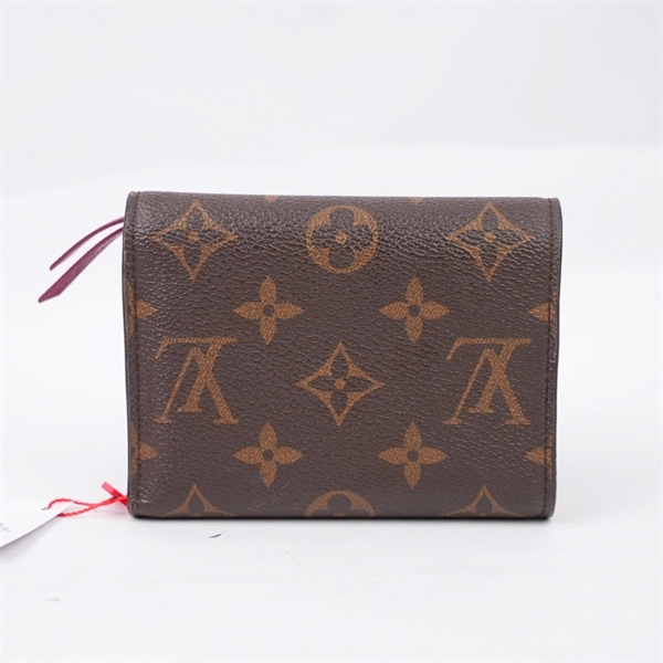 Ví LV hoa nâu gập 3 (NZ0147) (LT) KG+