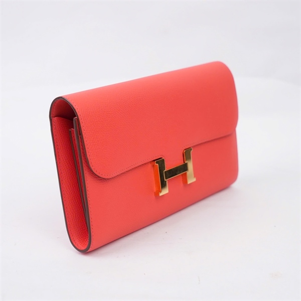 Ví Hermes cam stamp X (BQ) KG+