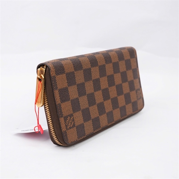 Ví LV ô vuông nâu có khóa zip (SP1110) (LT) KG+