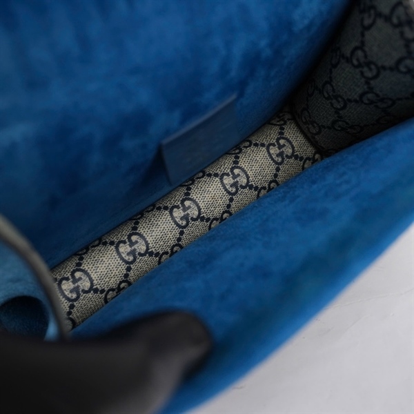 Túi GG Dionysus xám in hoa xanh (421970-520981) sz20 (BQ) KG+