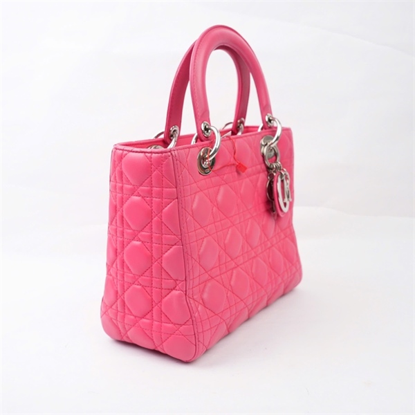 Túi Dior Lady hồng (15-BO-0154) szM (BQ) KG+