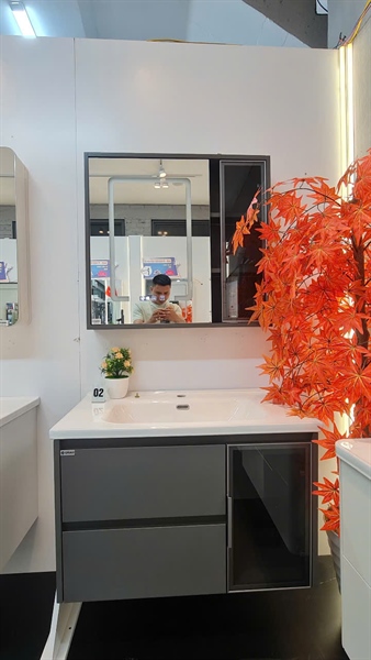 Bộ tủ chậu nhựa pico cao cấp GN T18-80X