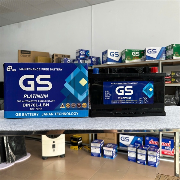 Ắc quy GS DIN60L-LBN 60Ah