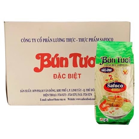 Bún Tươi Safoco thùng 50 gói - シャフォコ-ライスヌード