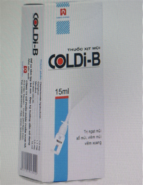 Thuốc xịt mũi Coldi B 15ml - Nam Hà (Oxymetazoline, Menthol natural, Camphor )