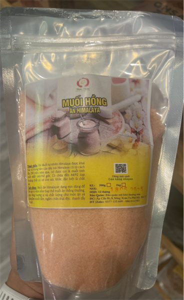 Muối Hồng Himalaya Túi Zip 500g - Muối Nhuyễn