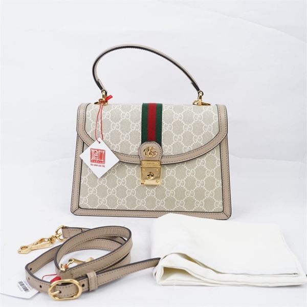 Túi GG Handle nude kèm tag xanh (B039613154) sz25 (HT) KG+