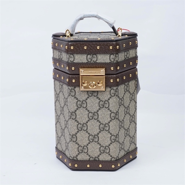 Túi GG cốp hình trụ xám sz12 (LU)+