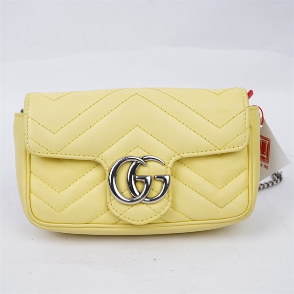 Túi GG Marmont vàng (476433-2091) sz16 KG+