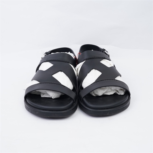 Giày Hermes đen có quai sz43 KG+