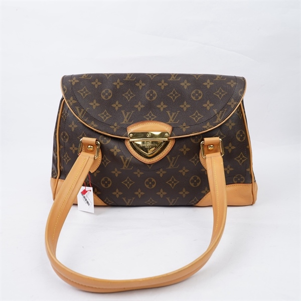 Túi LV Beverly hoa nâu sz36 KG+