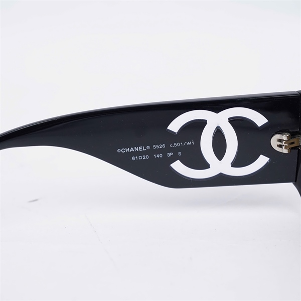 Kính Chanel đen mắt vuông đen 5526 c501/W1 (61-20-140) KG+