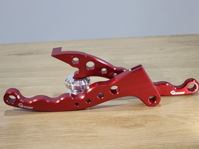 Tay Thắng nhôm CNC nguyên khối Màu đỏ