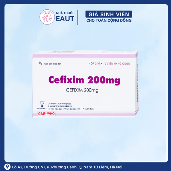 CEFIXIM 200MG COPHAVINA 2X10