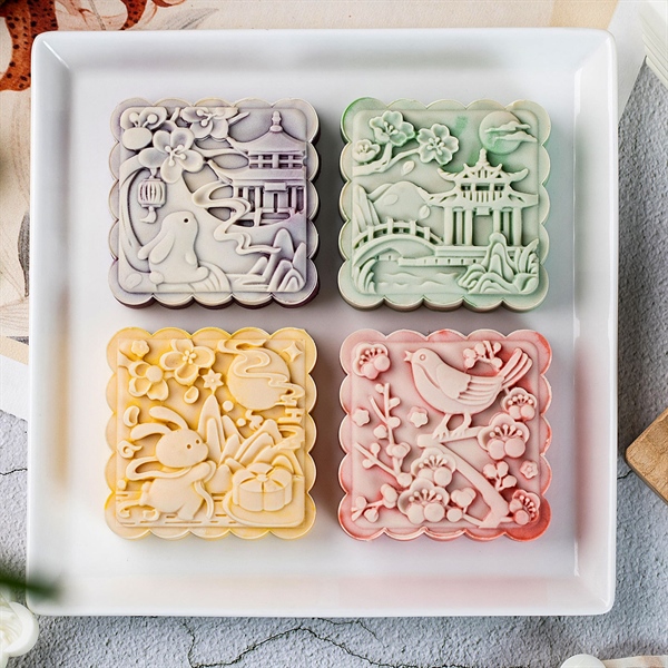 Khuôn trung thu 4 mặt Thỏ ngọc (150g)/ KTT229