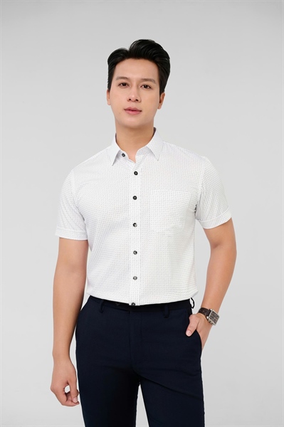 Áo sơ mi nam casual ngắn tay Merriman mã THMCS253