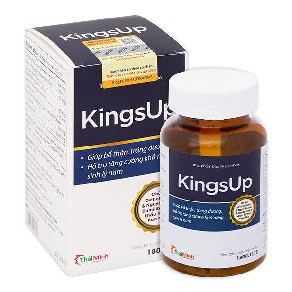 Viên uống KingsUp Thái Minh giúp bổ thận, tráng dương ...(Lọ*80viên)