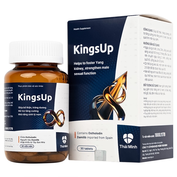 Viên uống KingsUp Thái Minh giúp bổ thận, tráng dương... (Lọ*30viên)