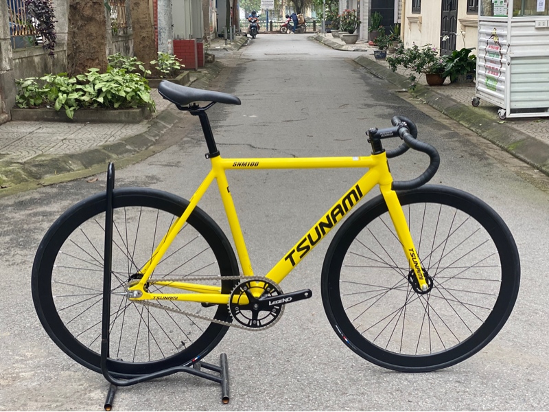 Khung TSUNAMI SNM100 màu Vàng - Fixed gear -M (chiếc)
