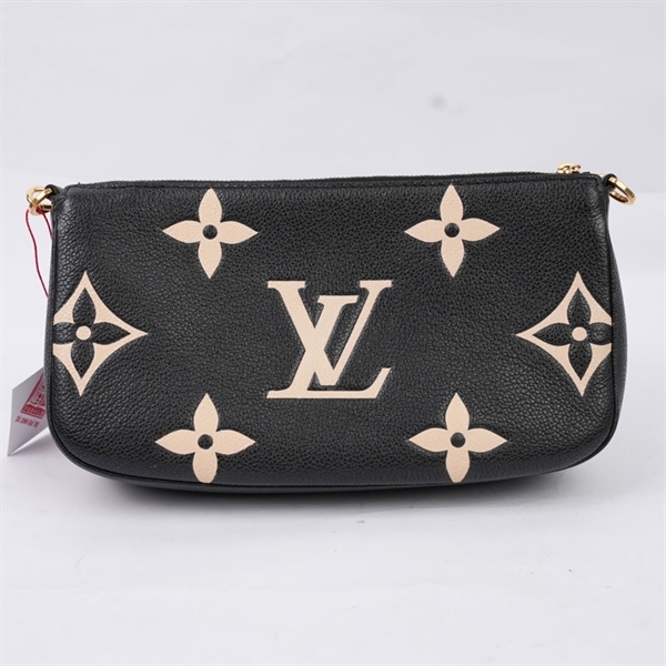 Túi LV Multi Pochette set 2 đen hoa trắng 2 strap sz23-19 (BMC) KG+